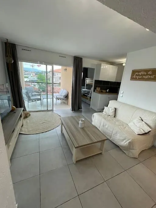 T2 Lumineux Mer A Pied Terrasse Piscine Cannes Apartment